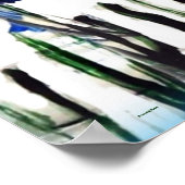 ブルーベルバタフライフローラ ポスター (角)