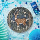 ブルーベルフォレストウィリアムモリスの鹿インスパイア ペーパープレート (パーティー)