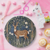 ブルーベルフォレストウィリアムモリスの鹿インスパイア ペーパープレート (パーティー)