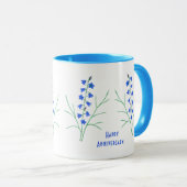 ブルーベルフラワーハッピーアニバーサリーマグ マグカップ (正面右)