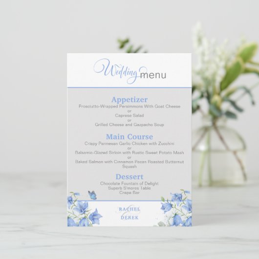 ブルーベルフラワー結婚ズのメニュー メニュー (スタンド正面)