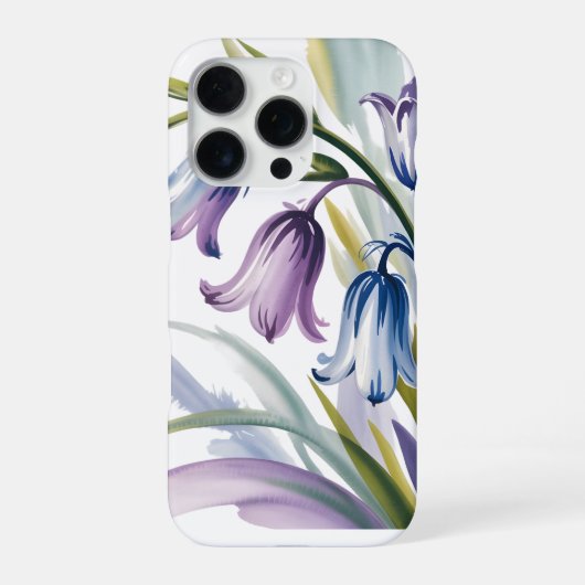 ブルーベルブリーズウォーターカラー iPhoneケース (裏面)