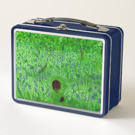 ブルーベルヘッジホグ春ウッドランド メタルランチボックス