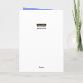 ブルーベルベットカップケーキ誕生日カード カード (裏面)