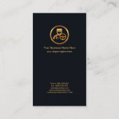 ブルーベルベットスタージオメトリッククロス運転手 名刺 (裏面)