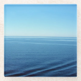 ブルーベルベット太平洋海カラー写真 ガラスコースター