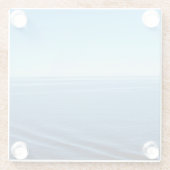 ブルーベルベット太平洋海カラー写真 ガラスコースター (裏面)