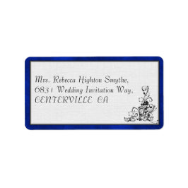 ブルーベルベット、ブラックフローリッシュ結婚ズ ラベル