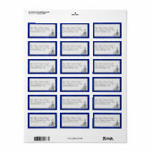 ブルーベルベット、ブラックフローリッシュ結婚ズ ラベル (フルシート)