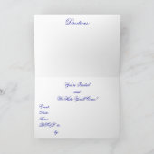 ブルーベルベット – 招待状 (内部)