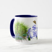 ブルーベルモノグラムカスタム文字 マグカップ (正面左)