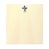 ブルーベル付きイースタークロス ノートパッド (正面)