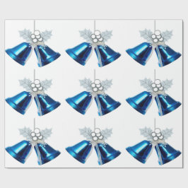 ブルーベル及びホワイトホリーラッピング紙 ラッピングペーパー