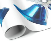 ブルーベル及びホワイトホリーラッピング紙 ラッピングペーパー (ロールコーナー)