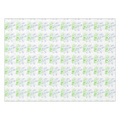 ブルーベル春フローラ水の色の紫色の素朴 テーブルクロス (正面(横))