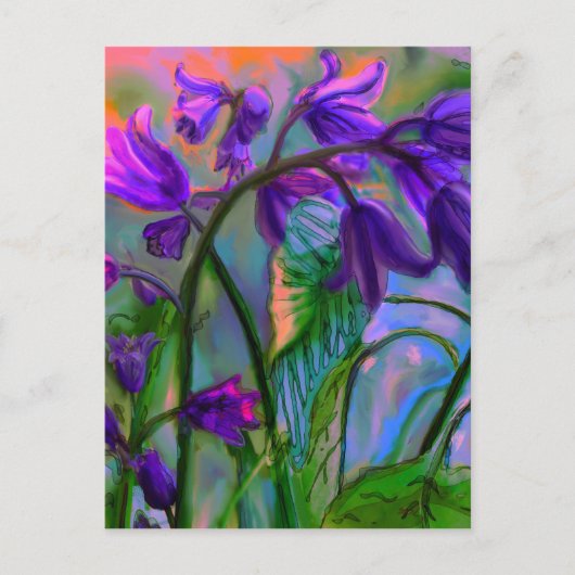 ブルーベル春 ポストカード (正面)