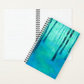 ブルーベル森林の風景 ノートブック (内側)