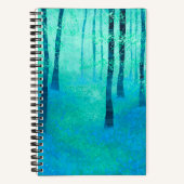 ブルーベル森林の風景 ノートブック (正面)