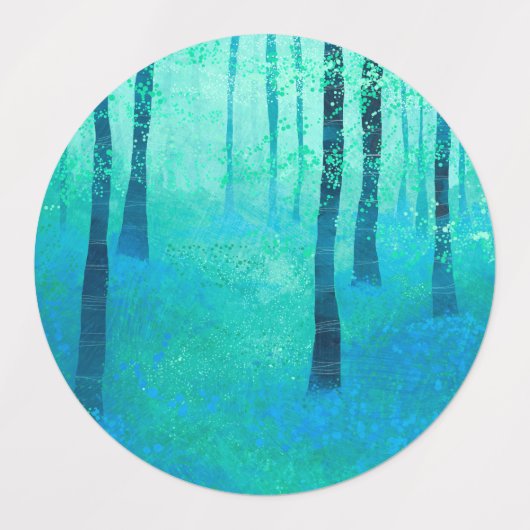 ブルーベル森林 ラベル (デザイン1)