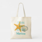 ブルーベル湾のトートに入りたいパーソナライズされた トートバッグ (裏面)