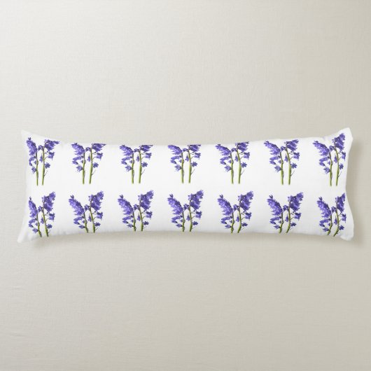 ブルーベル生地パターン。 ボディピロー (正面)