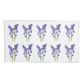 ブルーベル生地パターン。 枕カバー (裏面-右)