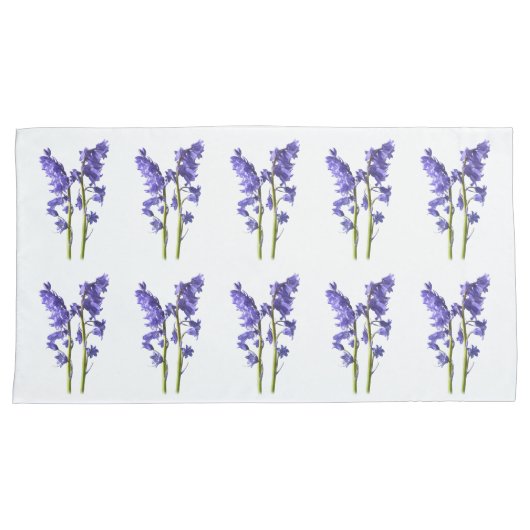 ブルーベル生地パターン。 枕カバー (正面右)