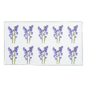 ブルーベル生地パターン。 枕カバー (裏面-左)