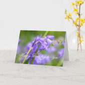 ブルーベル美しい カード (黄色い花)