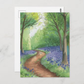 ブルーベル花道ブルーベル ポストカード (正面/裏面)