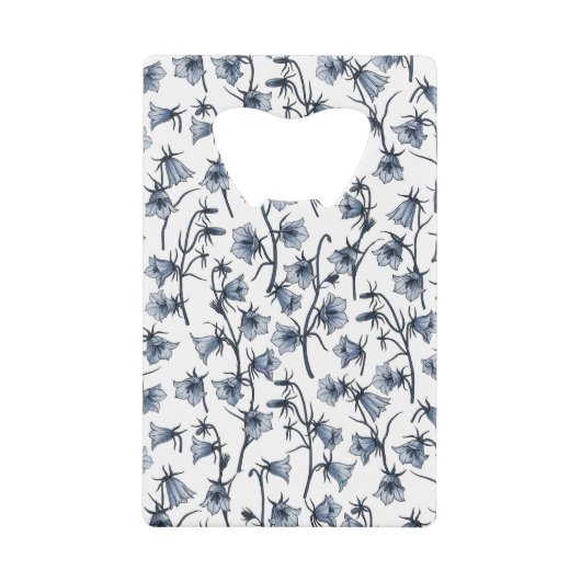 ブルーベル、ハレボルズ、ベルフラワー クレジットカード栓抜き (正面)