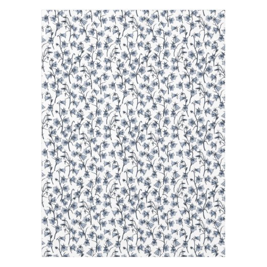 ブルーベル、ハレボルズ、ベルフラワー テーブルクロス (正面)