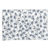 ブルーベル、ハレボルズ、ベルフラワー 枕カバー (正面右)