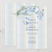 ブルーベル・ビー・ブルーセージの植物イベント 招待状 (正面/裏面)