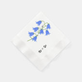 ブルーベル ホワイト 縁ありカクテルナプキン (角)