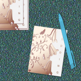 ブルーベル&蝶フォイル招待状 箔招待状