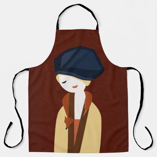 ブルーベレットガールエプロン エプロン (正面)