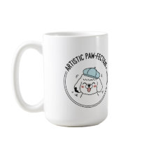 ブルーベレ魅力的ット付きプードルスケッチ