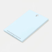 ブルーベーカリーエレガントケーキカスタム文字 ポストイット (アングル)