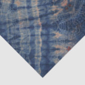 ブルーベージュスクウェア絞り染めパタ伝統的ーン 薄葉紙 (詳細)