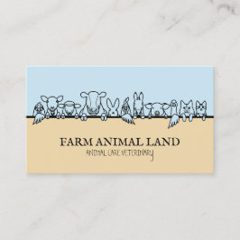 ブルーベージュファーム動物時計獣医 名刺