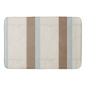 ブルーベージュブラウンソフト水玉模様レトロ背景 バスマット (正面)