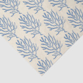 ブルーベージュマリンライフサンゴのパターン 薄葉紙 (詳細)