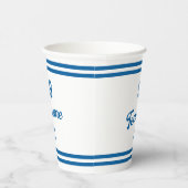 ブルーベースボールクカスタムラブ選手番号&チーム名 紙コップ (右)