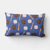ブルーベースボールスポーツテーマ腰枕 ランバークッション (裏面)