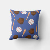 ブルーベースボールスポーツテーマ装飾用クッション クッション (裏面)