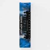 ブルーベースボールダグアウトバナースポーツチーム 横断幕 (縦)