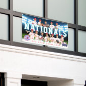 ブルーベースボールチームバナパーソナライズされた- 横断幕 (ビルの外側)