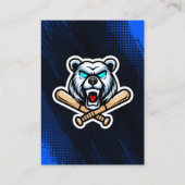 ブルーベースボールトレーディングカードフォトベースボールロゴ コーリングカード (裏面)