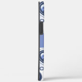 ブルーペイズリー柄 Case-Mate iPhoneケース (裏面 / 右)